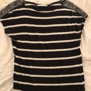 River Island Tops - Striped top with embellishments on the shoulders River Island Tops - Striped top with embellishments on the shoulders